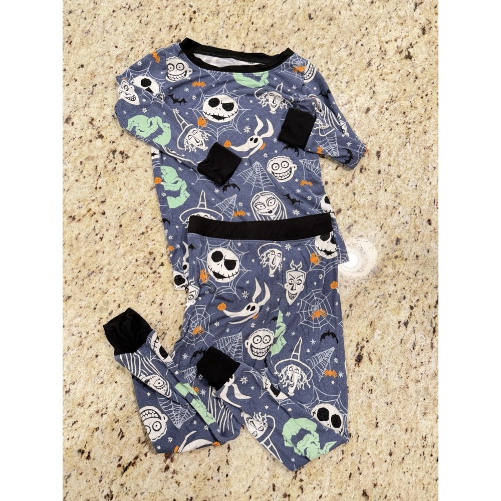Little Sleepies Bamboo Disney Nightmare Before Christmas Halloween Size 18-24